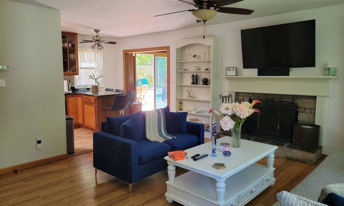 Hampton Bays House | Charming Split-Level House with heated pool, hot tub & a brand-new septic system