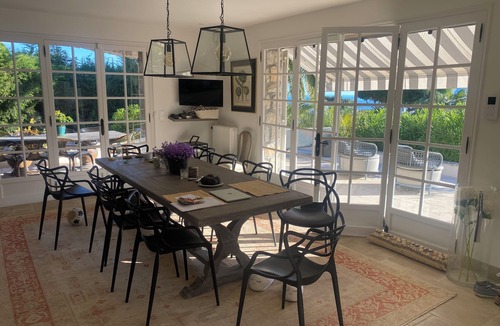 Le Cannet Villa | Charming Stone Villa above Cannes panoramic sea view & swimming pool of 9m x 4