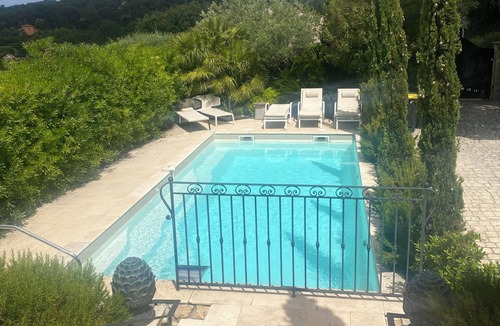 Le Cannet Villa | Charming Stone Villa above Cannes panoramic sea view & swimming pool of 9m x 4
