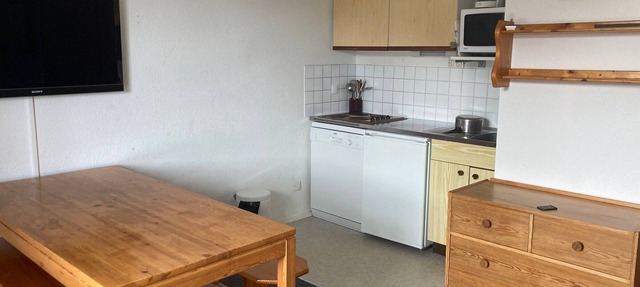 2-room apartment with balcony, near slopes, pets allowed in Le Pleynet