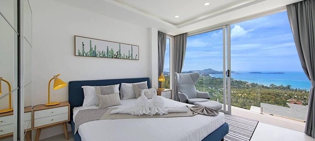 Chaweng Noi Lauxry 4-BR sea views Villa Flair in Ko Samui