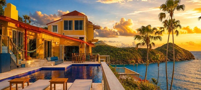 Cliffside Retreat | Infinity Pool, Yoga Deck, 9 BR in St. Thomas