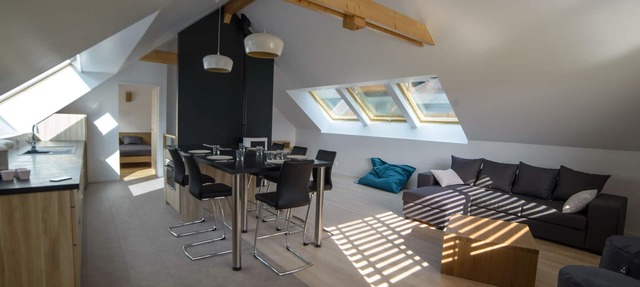 Duplex in house for 4-6 people - View of Lake Annecy - Beach 200 m away in Menthon-Saint-Bernard