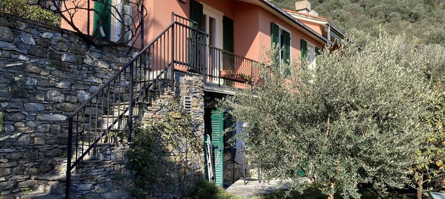 House with garden overlooking the sea in Recco
