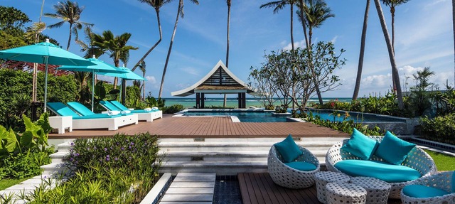 Koh Samui Luxury BeachFront Villa - sleeps 10 in koh samui