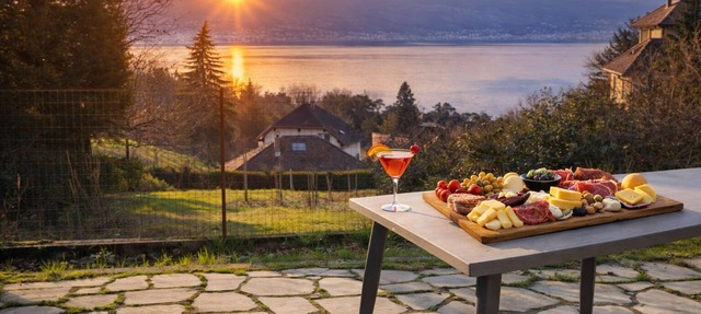 Lake Annecy view chalet in Menthon St Bernard near lake & village garage+2parkings in Menthon-Saint-Bernard