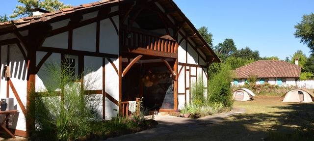 Landes farm between forest and ocean in Pissos