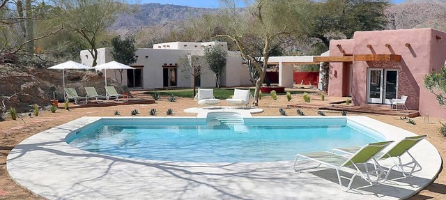 Mediterranean-modern estate with breathtaking views that sleeps 12 in Palm Desert