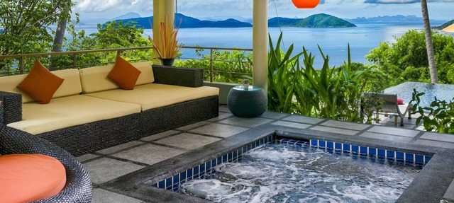 Ocean View, Romantic 1 Bed Villa-Swimming Pool, Plunge Pool, FREE CAR, Transfers in Koh Samui