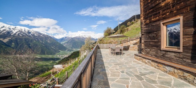 Rustic Chalet Flatsch on Mountain Farm with Terrace in Kastelbell-Tschars