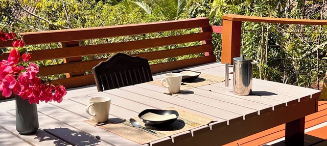 Sea View-Tree Top Beach House: 2 minutes to beach, kitchen, authentic design in Ko Phangan