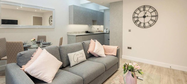 Superior Town Apartment with Gated Parking in Reading