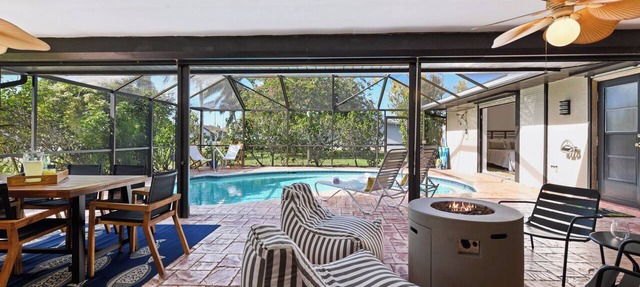 Tropical 4BR Cape Coral Home featuring a Saltwater Pool & Putting Green in Cape Coral