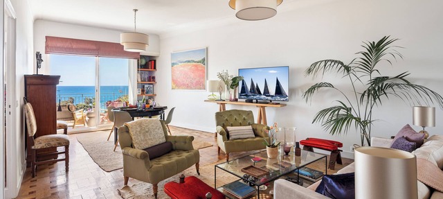 Unique luxury, apartment, sea view, center 100m2, perfect location in Nice